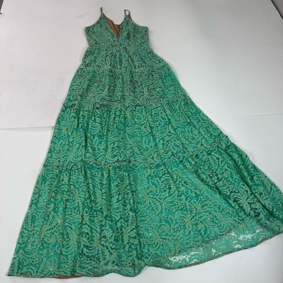 Dress the Population Green Ruffled Tiered Sundress - Picture 1 of 10